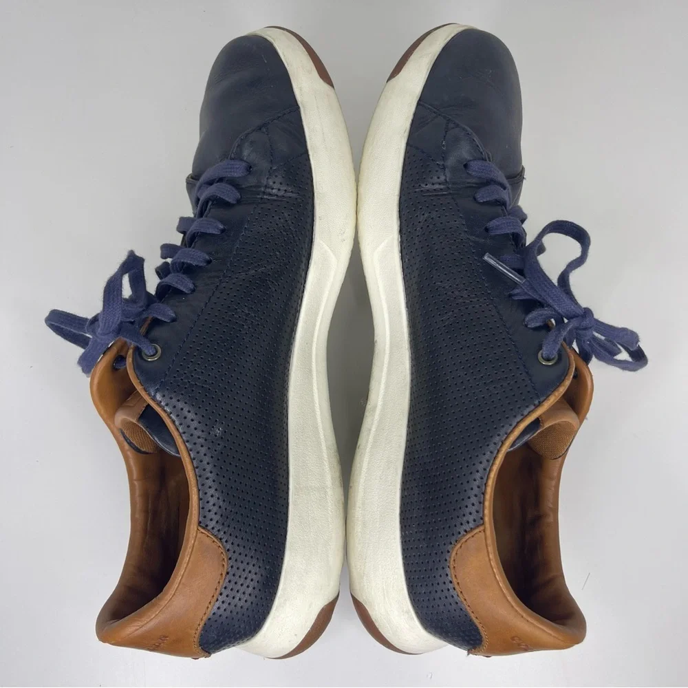 Cole Haan Men’s 11.5 Grandpro‎ C28872 Blue Leather Trail Running Shoes Sneakers